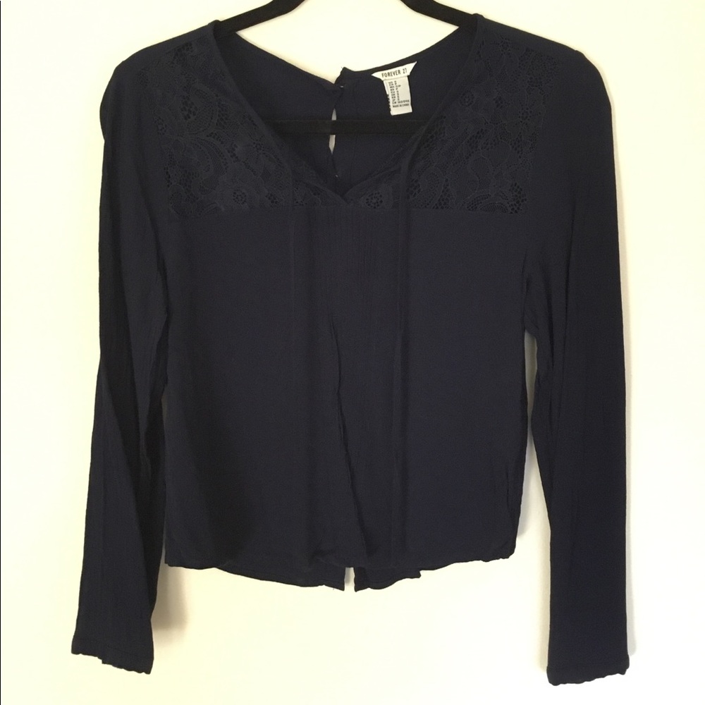 Navy blouse